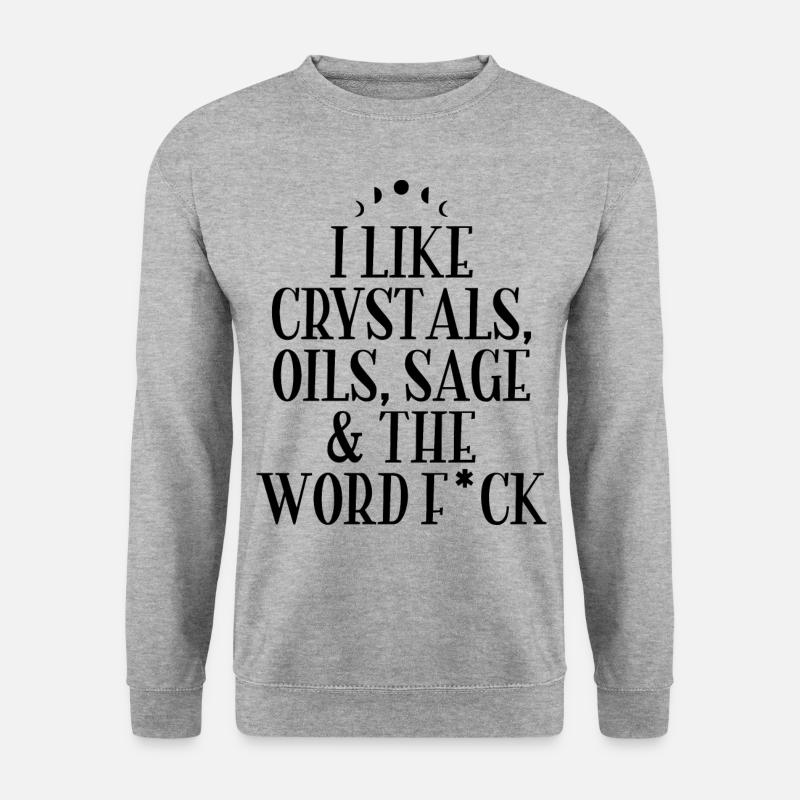 Hexerei - Unisex Pullover - Weißgrau meliert