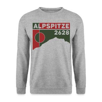 Alpspitze Höhe Hike via ferrata Nesselwang - Unisex Sweatshirt - salt & pepper - Front - Alina (178cm) & Michal (187cm)