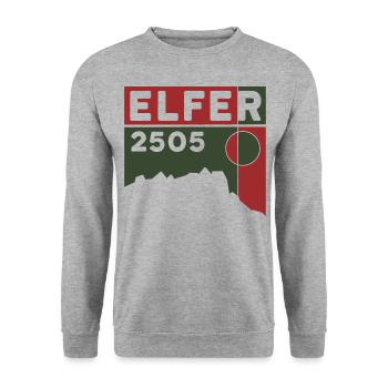 Elfer Berg Elferspitze Hike Normalweg Tirol - Unisex Sweatshirt - salt & pepper - Front - Alina (178cm) & Michal (187cm)