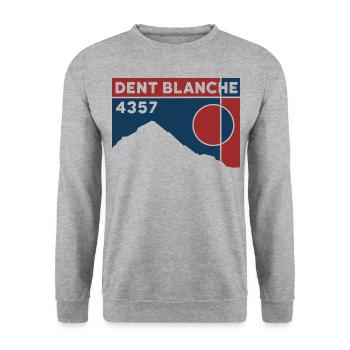 Dent Blanche Grenchen Valais Normal route alpine tour - Unisex Sweatshirt - salt & pepper - Front - Alina (178cm) & Michal (187cm)