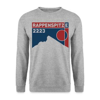 Rappenspitze Bergtour Überschreitung Andenken - Unisex Pullover - Weißgrau meliert - Vorne - Alina (178cm) & Michal (187cm)