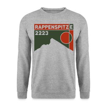 Rappenspitze Überschreitung Bergtour Tout Andenken - Unisex Pullover - Weißgrau meliert - Vorne - Alina (178cm) & Michal (187cm)