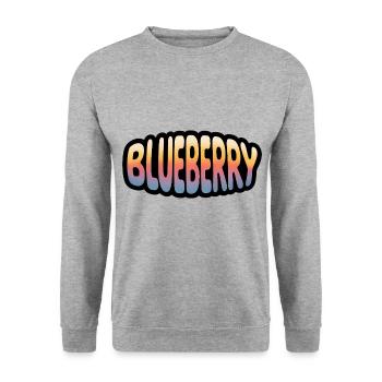 Myrtille - Logo Cool Fruit - Sweat-shirt Unisexe - gris chiné - Devant - Alina (178cm) & Michal (187cm)