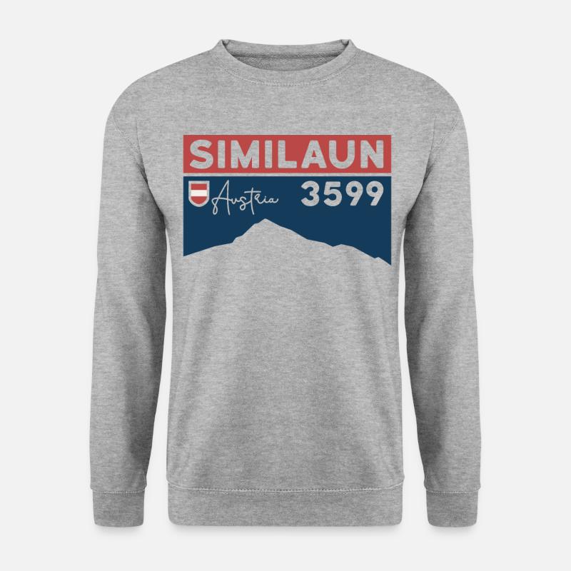 Similaun Gletscher Hochtour Wanderung Ötztal Tirol - Unisex Pullover - Weißgrau meliert
