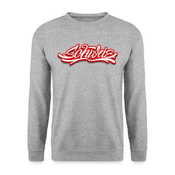 Switzerland - Unisex Sweatshirt - salt & pepper - Front - Alina (178cm) & Michal (187cm)