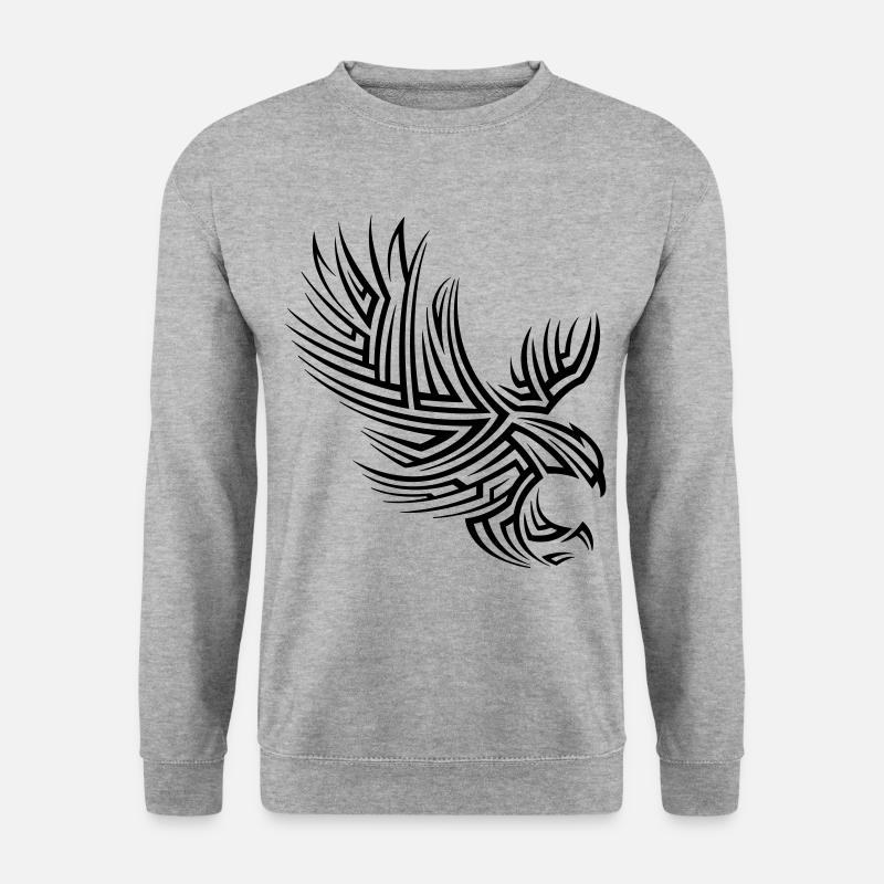 Eagle Tribal Tattoo - Unisex Sweatshirt - salt & pepper