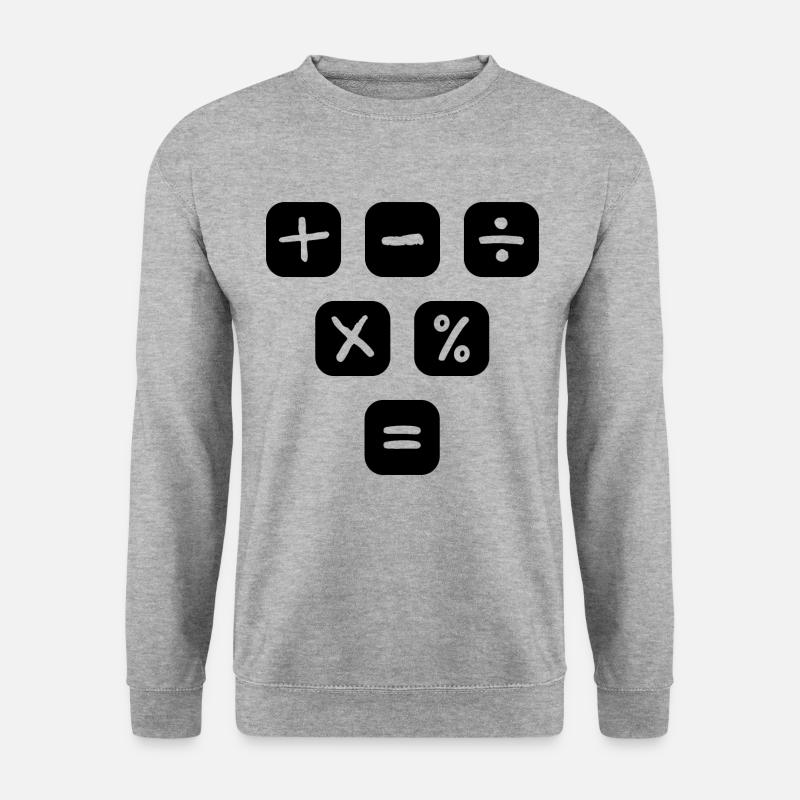 Math Symbols mathematical Signs Maths - Unisex Sweatshirt - salt & pepper