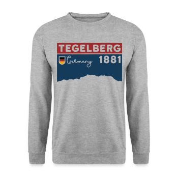 Tegelberg Climbing Hiking Altitude Hike - Unisex Sweatshirt - salt & pepper - Front - Alina (178cm) & Michal (187cm)