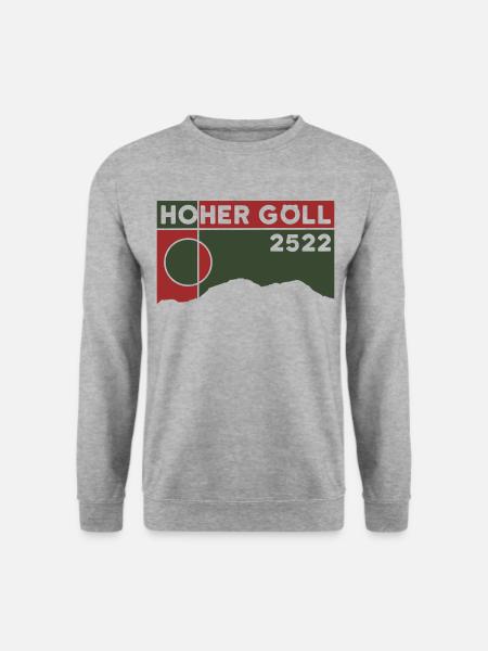 Hoher Göll Klettern Überschreitung Westgrat Wander - Unisex Pullover - Weißgrau meliert