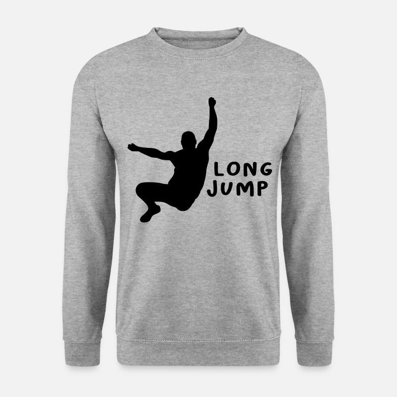 Long Jump Design Gift - Unisex Sweatshirt - salt & pepper