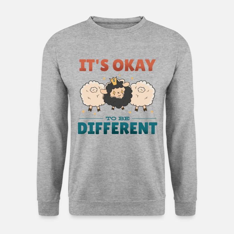 C’est normal d’être différent - Sweat-shirt Unisexe - gris chiné