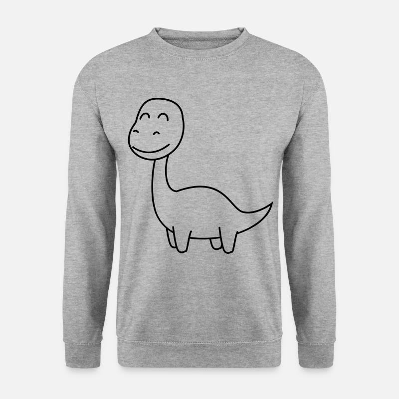Dinosaur brontosaurus Comic - Unisex Sweatshirt - salt & pepper