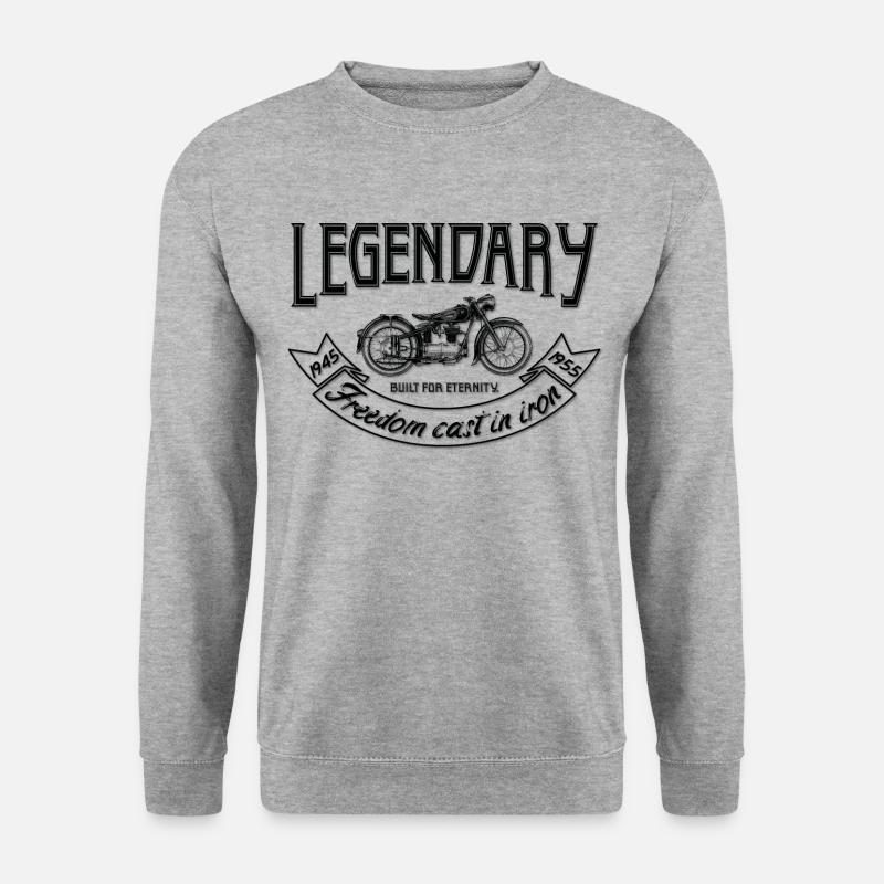 vaneemo® / motorcycle legend - Unisex Sweatshirt - salt & pepper