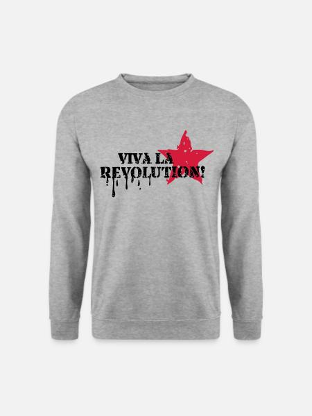 Viva la Revolution, Star, Grunge, Anarchy, Punk, - Unisex Sweatshirt - salt & pepper