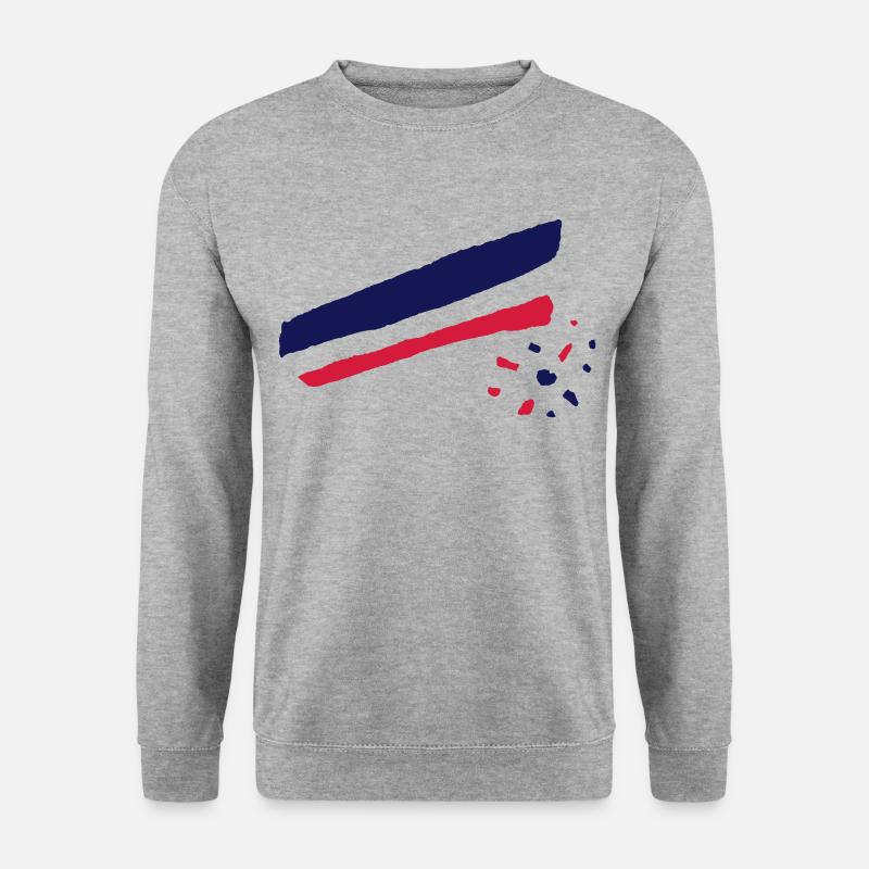Retro Vektor - Unisex Pullover - Weißgrau meliert
