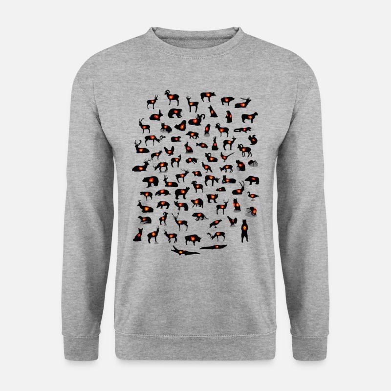 Field Archery 3D Targets - Unisex Sweatshirt - salt & pepper