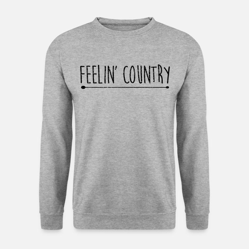Country Music - Unisex Pullover - Weißgrau meliert