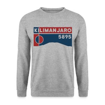Kilimanjaro Kilimanjaro Kenya Tanzania Trekking - Unisex Sweatshirt - salt & pepper - Front - Alina (178cm) & Michal (187cm)