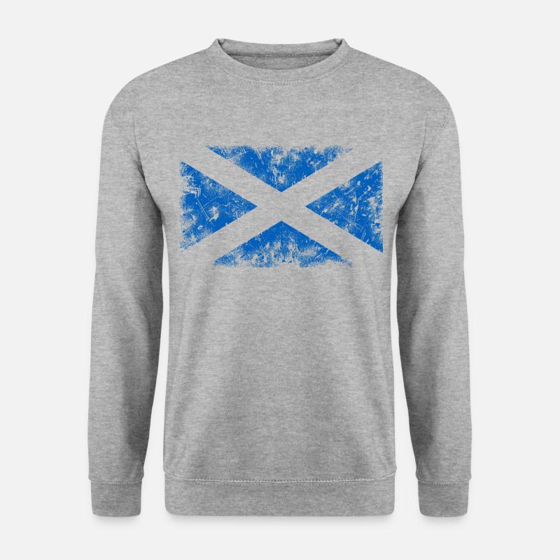 Schottland - Unisex Pullover - Weißgrau meliert