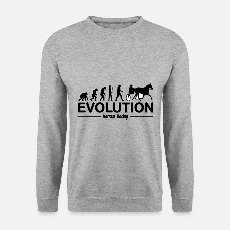 Trotting Trotting Trotting Evolution Funny - Unisex Sweatshirt - salt & pepper