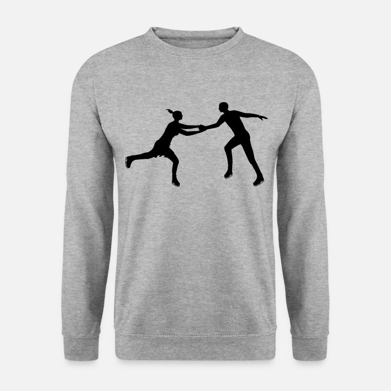 Figure Skating Couple in Harmony - Unisex Sweatshirt - salt & pepper