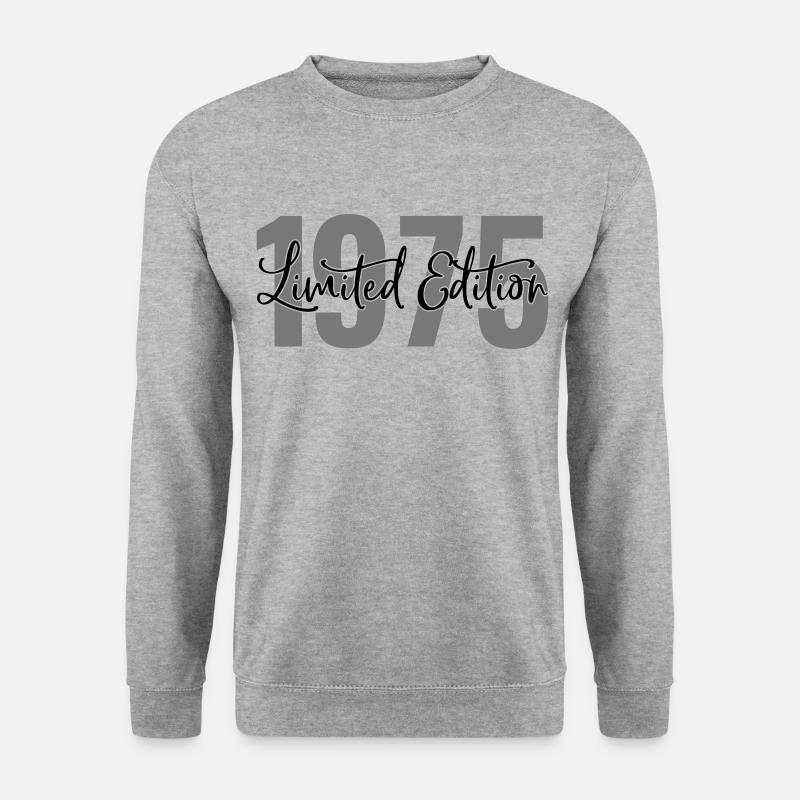 Limited edition 1975 - Unisex Pullover - Weißgrau meliert