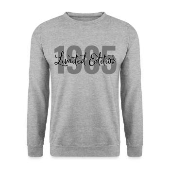 Edition limitée 1985 - Sweat-shirt Unisexe - gris chiné - Devant - Alina (178cm) & Michal (187cm)