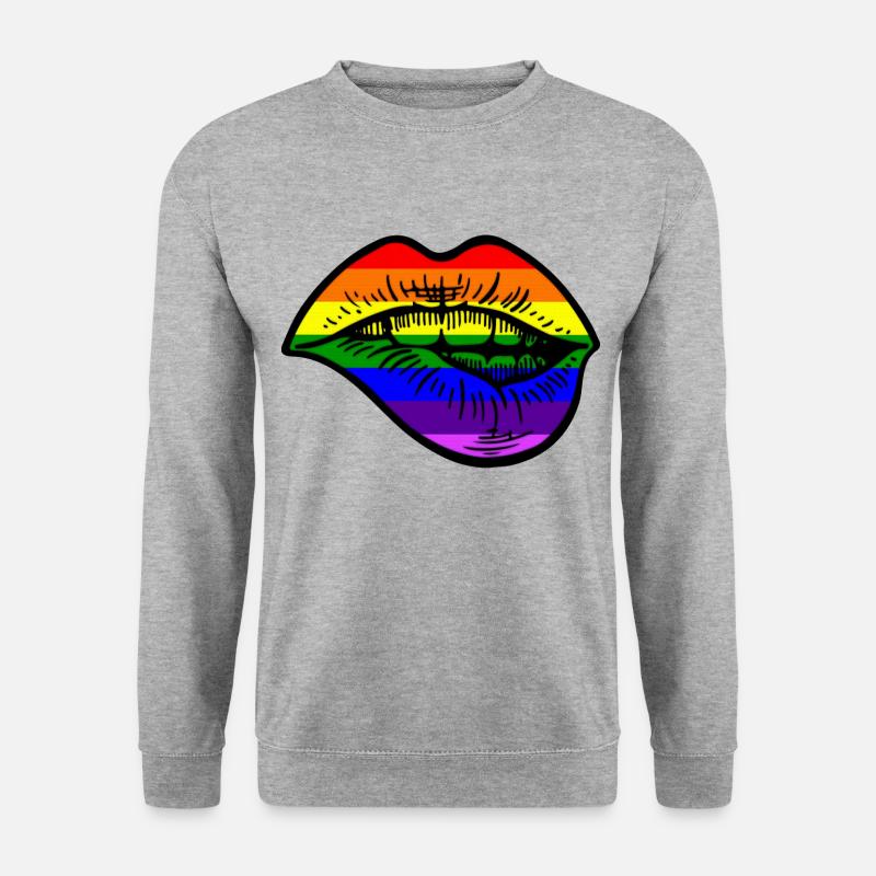 Pride lips - Unisex Sweatshirt - salt & pepper