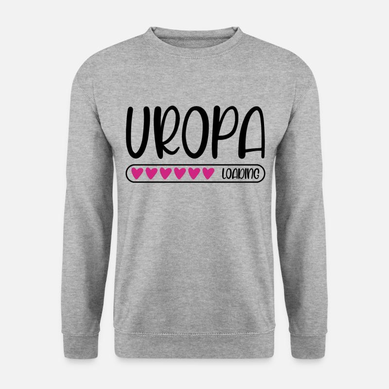 Uropa loading - Unisex Pullover - Weißgrau meliert