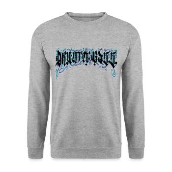 Drum and Bass - Unisex Pullover - Weißgrau meliert - Vorne - Alina (178cm) & Michal (187cm)