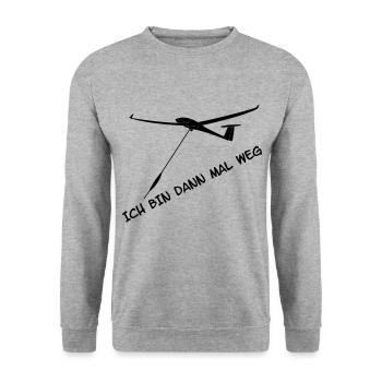 Tshirt Glider Glider Glide Gift - Sweat-shirt Unisexe - gris chiné - Devant - Alina (178cm) & Michal (187cm)