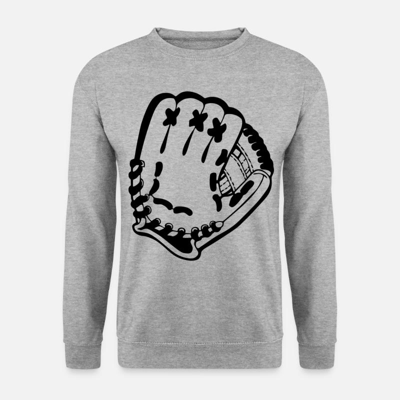 Baseball - Unisex Pullover - Weißgrau meliert