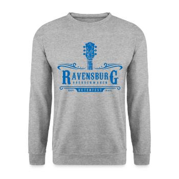 Ravensburg Rod Festival Upper Swabia - Unisex Sweatshirt - salt & pepper - Front - Alina (178cm) & Michal (187cm)