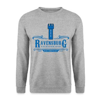 Ravensburg Rod Festival Upper Swabia - Unisex Sweatshirt - salt & pepper - Front - Alina (178cm) & Michal (187cm)