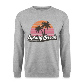 Spring Break Party Hard Or Go Home - Unisex Sweatshirt - salt & pepper - Front - Alina (178cm) & Michal (187cm)