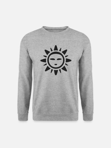 Abstract Sun Sunshine Abstract Art - Unisex Sweatshirt - salt & pepper