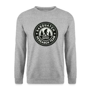 Official Bigfoot Sasquatch Research Team - Unisex Sweatshirt - salt & pepper - Front - Alina (178cm) & Michal (187cm)