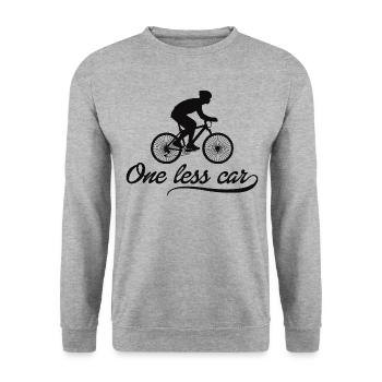 Vélo Cyclisme Amateur de vélo Dicton - Sweat-shirt Unisexe - gris chiné - Devant - Alina (178cm) & Michal (187cm)