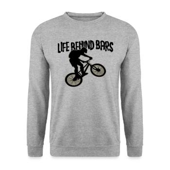 Bicycle Bicycle Lovers Life Behind Bars - Unisex Sweatshirt - salt & pepper - Front - Alina (178cm) & Michal (187cm)