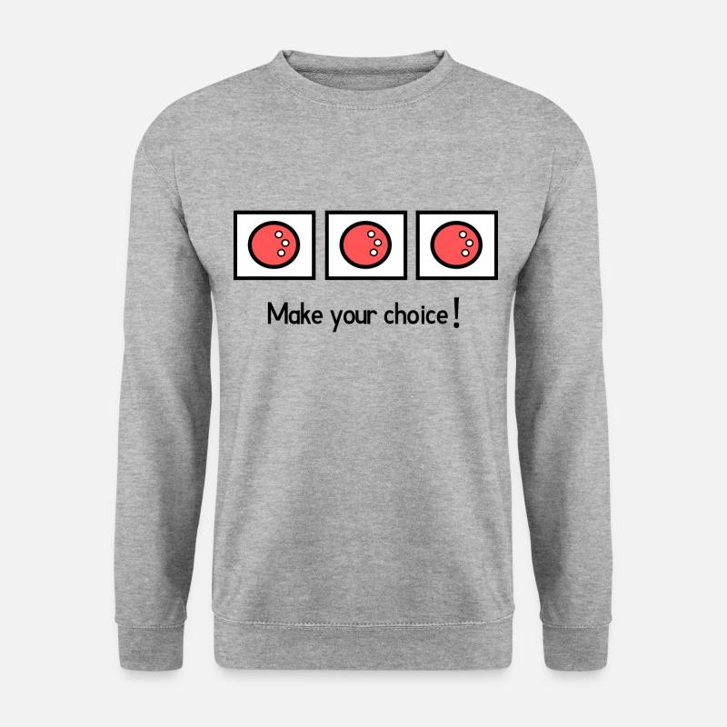 Make your choice - Unisex Pullover - Weißgrau meliert