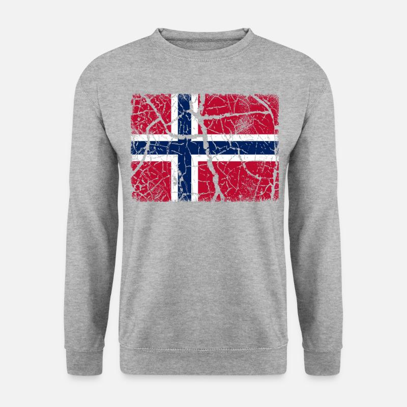 Drapeau de la Norvège - Sweat-shirt Unisexe - gris chiné