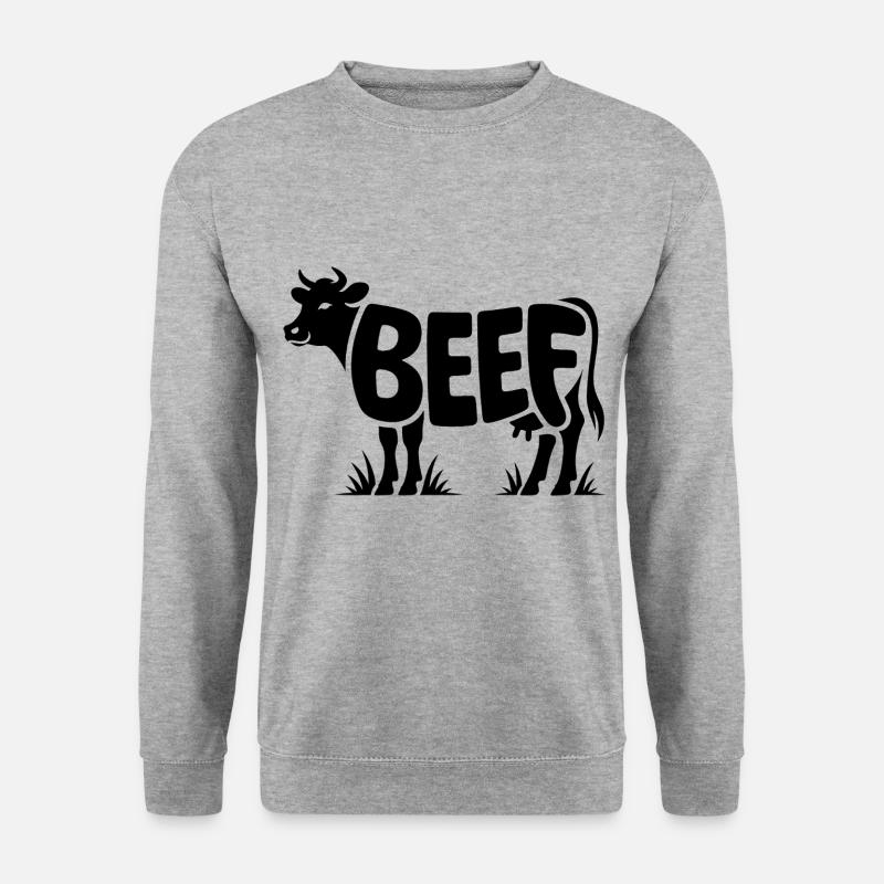 BEEF - Cool Meat Logo - Unisex Sweatshirt - salt & pepper