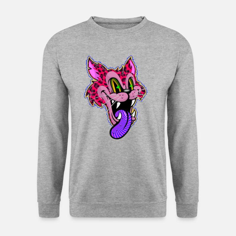 Leopard Comic Psychedelic - Unisex Sweatshirt - salt & pepper