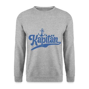 Bootsführerschein Bestanden Kapitän Prüfung See - Unisex Pullover - Weißgrau meliert - Vorne - Alina (178cm) & Michal (187cm)