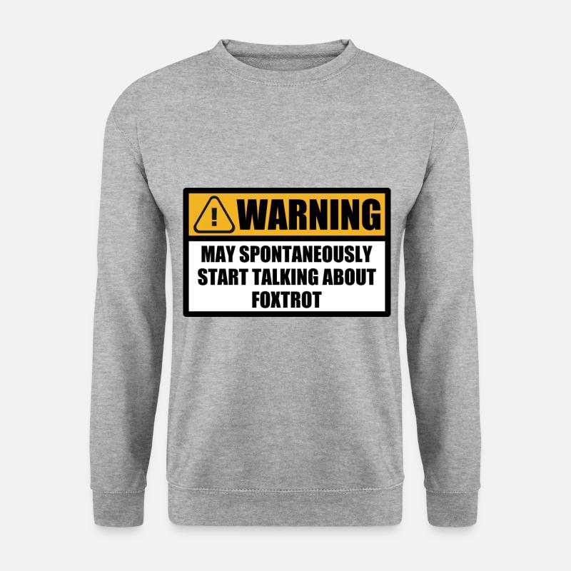Foxtrott Tanz Tanzen Standardtanz Sprüche Spruch - Unisex Pullover - Weißgrau meliert