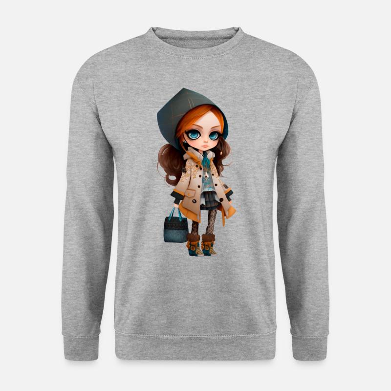 Dolly 1 - Unisex Pullover - Weißgrau meliert