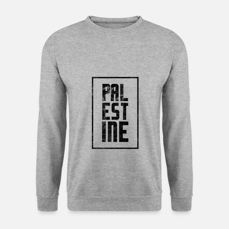 Palästina Freiheitskampf Israel Gaza Geschenk - Unisex Pullover - Weißgrau meliert