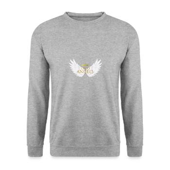 Two Angels - Unisex Sweatshirt - salt & pepper - Front - Alina (178cm) & Michal (187cm)