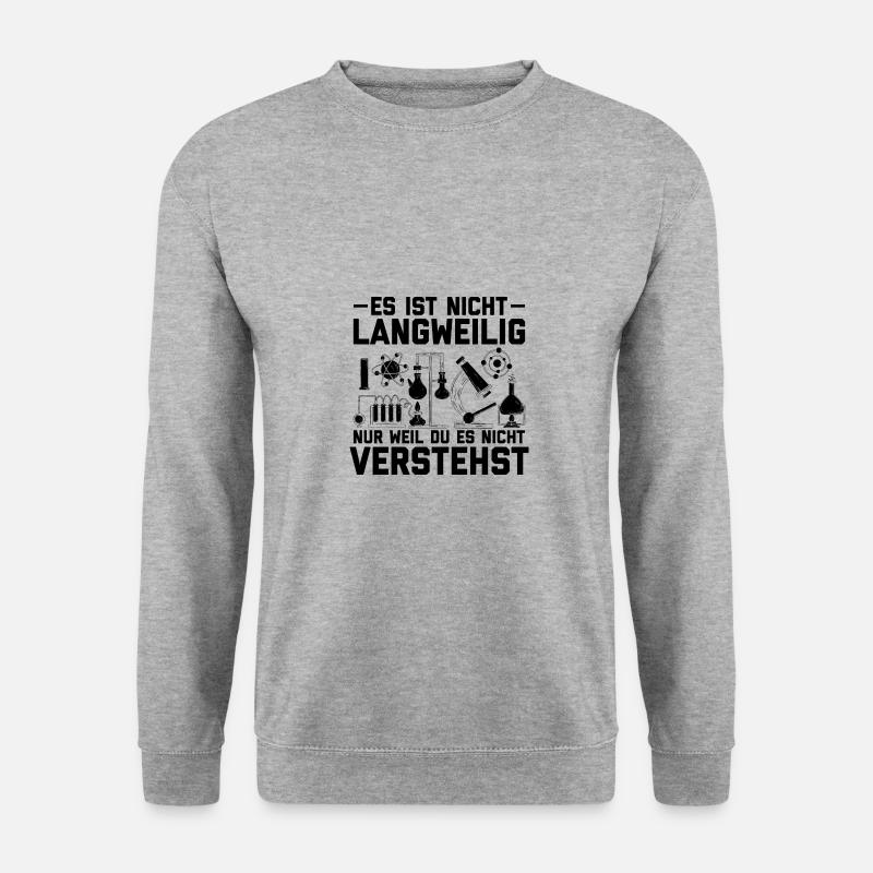 Chemiker - Unisex Pullover - Weißgrau meliert