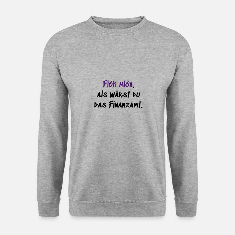 Finanzamt - Unisex Pullover - Weißgrau meliert